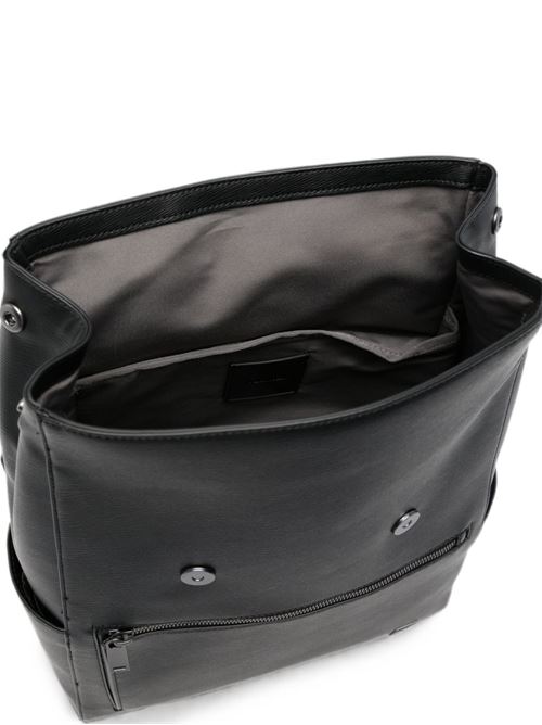 Zaino uomo Calvin Klein nero con logo metallico Calvin Klein | LV04D3422GUB1